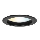 Čierne downlight hliníkové, Otmar, 12 W, LED white switch, IP22
