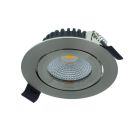 Strieborné downlight hliníkové, Wimke, 5 W, LED 2700 K, IP44
