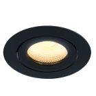 Čierne podhľadové svietidlo hliníkové, Wimke, 5 W, LED 3000 K, IP44