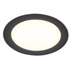 Čierne downlight hliníkové, Umbriel, 9 W, LED 4000 K, IP44