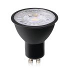Stmievateľná GU10 LED žiarovka Antonie, čierna, 3W, 3000K