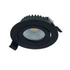 Čierne downlight hliníkové, Wimke, 5 W, LED RGBW, IP54