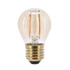 Stmievateľná LED žiarovka E27 jantárová, 2W, 2000K