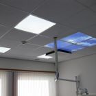 Fototlač cloud - sada 4 akrylových platní s potlačou, pre LED panely 60x60 cm