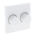 Centrálny panel Q-Link S-Line s tlačidlom Duodimmer, polárna biela