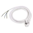 Pripojovací kábel Q-Link s uzemnením, 2500 W, 3 x 1,0 mm, 2,5 m, biely