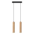 Drevené visiace svietidlo hnedé, Francina