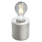 Betónová stolová lampa bez tienidla sivá, Anela