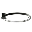 Hliníková stropná lampa čierna, Ringo, 50 W, LED 3000 K