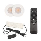 Hliníkové podhľadové svietidlo do altánku biele, Dico, 3 W, LED 2700 K, IP65, s diaľkovým ovládačom