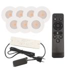 Hliníkové podhľadové svietidlo do altánku biele, Dico, 3 W, LED 2700 K, IP65, s diaľkovým ovládačom