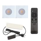 Hliníkové podhľadové svietidlo do altánku biele, Dico, 6 W, LED 2700 K, IP65, s diaľkovým ovládačom