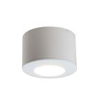 Hliníkové prisadené stropné svietidlo do altánku biele, Vasso, 3 W, LED 2700 K, IP44