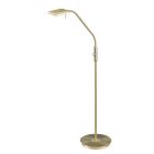 Mosadzná stojaca lampa moderná, Robin, 12 W, LED 3000 K, s dotykovým stmievačom
