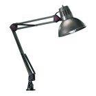 Sivá lampa na písací stôl kovová, Kinshasa, s vypínačom