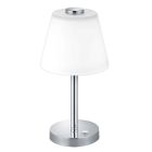 Chrómová stolová lampa moderná, Liv, 4 W, LED 3000 K, s vypínačom