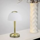 Mosadzná stolová lampa klasická, Daphne, 4 W, LED 3000 K, s vypínačom