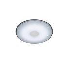 Biela stropná lampa moderná, Levain, 30 W, LED nastaviteľný od teplej po studenú bielu, s diaľkovým ovládačom