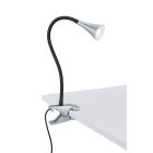 Sivé bodové svetlo na klip plastové, Yelaisa, 3 W, LED 3000 K, s vypínačom