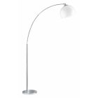 Chrómová stojaca lampa plastová, Yana, s vypínačom