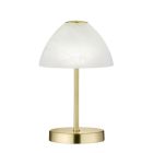 Mosadzná stolová lampa moderná, Aaron, 2,5 W, LED 3000 K, s vypínačom