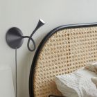 Čierna stolová lampa moderná, Yelaisa, 3 W, LED 3000 K, s vypínačom