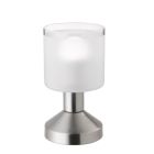 Niklová stolová lampa moderná, Vilou, s vypínačom