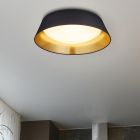 Čierna stropná lampa moderná, Gjern, 18 W, LED 3000 K