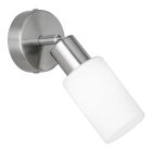 Niklové stropné bodové svetlo sklenené, Fochville