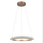 Hnedé visiace svietidlo moderné, Jiry, 34 W, LED white switch, s 3-stupňovým stmievačom