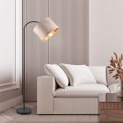 Béžová oblúková lampa moderná, Ercan