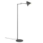 Antracitá stojaca lampa moderná, Jille, s vypínačom