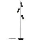 Čierna stojaca lampa moderná, Sieb, s vypínačom
