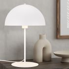 Biela stolová lampa moderná, Fransisca, s vypínačom