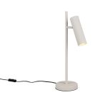 Sivá stolová lampa moderná, Sieb, s vypínačom