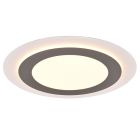 Niklová stropná lampa moderná, Frans, 42 W, LED nastaviteľný od teplej po studenú bielu, s diaľkovým ovládačom