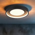 Čierna stropná lampa moderná, Flory, 36 W, LED 3000 K