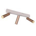 Hnedé stropné bodové svetlo moderné, Smail, 5,5 W, LED white switch, s 3-stupňovým stmievačom