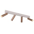 Hnedé stropné bodové svetlo moderné, Smail, 5,5 W, LED white switch, s 3-stupňovým stmievačom
