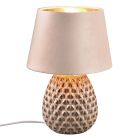 Keramická stolová lampa béžová, Anderson, s vypínačom