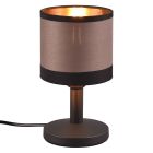 Taupeová stolová lampa moderná, Denley, s vypínačom