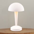 Biela stolová lampa moderná, Delila, s dotykovým stmievačom