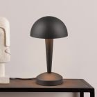 Čierna stolová lampa moderná, Delila, s dotykovým stmievačom