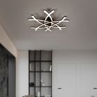 Čierna stropná lampa dizajnová, Carien, 33 W, LED 3000 K