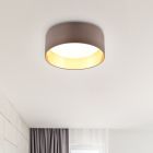 Taupeová stropná lampa moderná, Erdi, 12 W, LED 3000 K