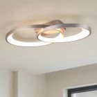 Niklová stropná lampa moderná, Ersan, 25 W, LED 3000 K