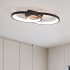 Čierna stropná lampa moderná, Ersan, 25 W, LED 3000 K