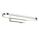 Chrómové nástenné svetlo do kúpeľne moderné, Martin, 17 W, LED 3000 K, IP44