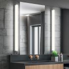 Chrómové nástenné svetlo do kúpeľne moderné, Celesta, 12 W, LED 3000 K, IP44