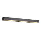 Čierne nástenné svetlo do kúpeľne moderné, Basma, 8 W, LED 3000 K, IP44